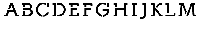 Equalis Stencil Regular Font UPPERCASE