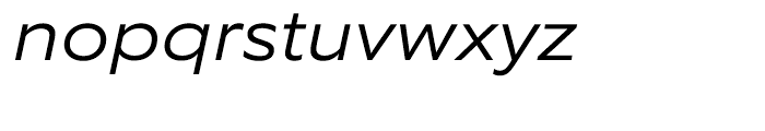 Equip Extended Light Italic Font LOWERCASE
