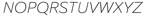 Equip Thin Italic Font UPPERCASE