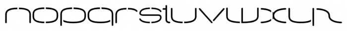 Equaliser Stencil Regular Font LOWERCASE