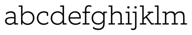 Equip Slab ExtraLight Font LOWERCASE