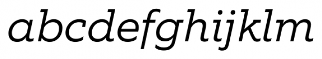 Equip Slab Light Italic Font LOWERCASE