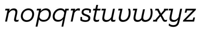 Equip Slab Light Italic Font LOWERCASE