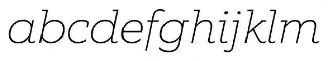Equip Slab Thin Italic Font LOWERCASE