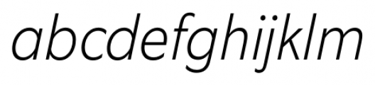 EquipCondensed ExtraLight Italic Font LOWERCASE