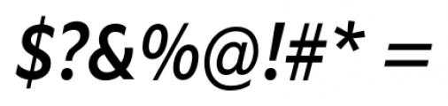 EquipCondensed Medium Italic Font OTHER CHARS