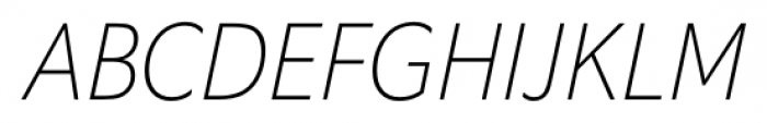 EquipCondensed Thin Italic Font UPPERCASE
