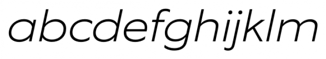 EquipExtended ExtraLight Italic Font LOWERCASE