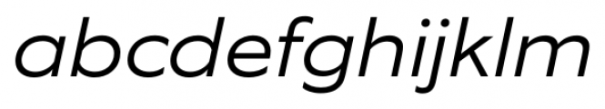 EquipExtended Light Italic Font LOWERCASE