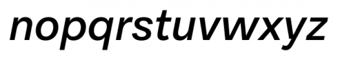 Equitan Sans Semi Bold Italic Font LOWERCASE