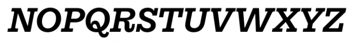 Equitan Slab Bold Italic Font UPPERCASE