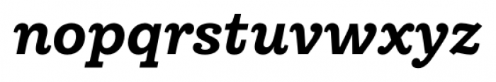 Equitan Slab Bold Italic Font LOWERCASE