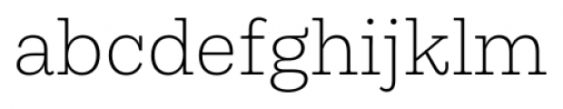 Equitan Slab Extra Light Font LOWERCASE