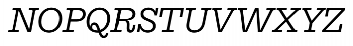 Equitan Slab Italic Font UPPERCASE