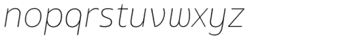 EQ Pro Thin Italic Font LOWERCASE