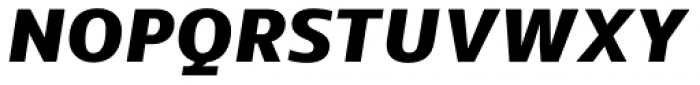 EQ Std Black Italic Font UPPERCASE