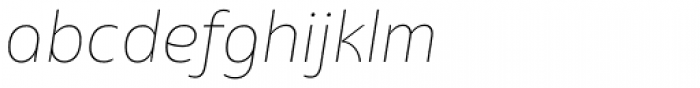 EQ Std Thin Italic Font LOWERCASE