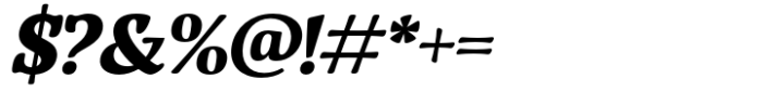 Equilibrium Serif Italic Font OTHER CHARS