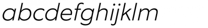 Equip ExtraLight Italic Font LOWERCASE