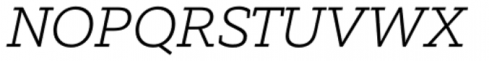 Equip Slab ExtraLight Italic Font UPPERCASE