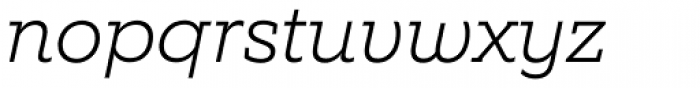 Equip Slab ExtraLight Italic Font LOWERCASE
