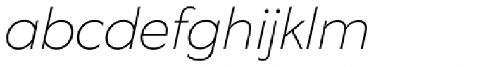 Equip Thin Italic Font LOWERCASE