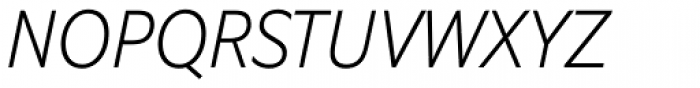 EquipCondensed ExtraLight Italic Font UPPERCASE