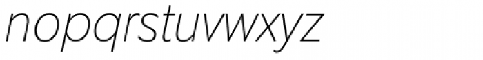EquipCondensed Thin Italic Font LOWERCASE
