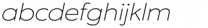 EquipExtended Thin Italic Font LOWERCASE