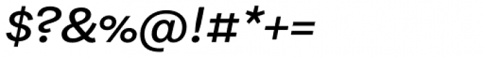 Equitan Sans Semi-Bold Italic Font OTHER CHARS