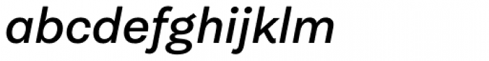 Equitan Sans Semi-Bold Italic Font LOWERCASE