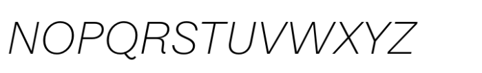 Equitan Sans XLt Italic Font UPPERCASE