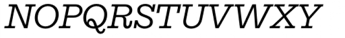 Equitan Slab Italic Font UPPERCASE
