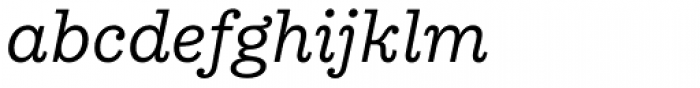 Equitan Slab Italic Font LOWERCASE