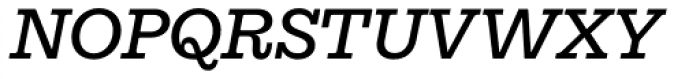 Equitan Slab Semi Bold Italic Font UPPERCASE