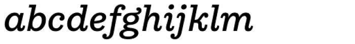 Equitan Slab Semi Bold Italic Font LOWERCASE