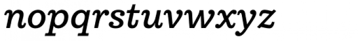 Equitan Slab Semi Bold Italic Font LOWERCASE