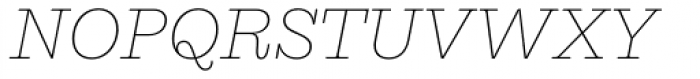 Equitan Slab Thin Italic Font UPPERCASE