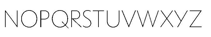 Equity Sans Alt Extralight Font UPPERCASE