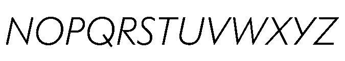 Equity Sans Alt Italic Font UPPERCASE