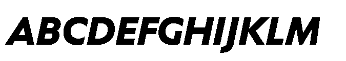 Equity Sans Black Italic Font UPPERCASE