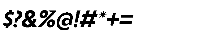 Equity Sans Bold Italic Font OTHER CHARS