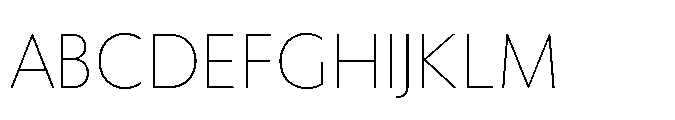 Equity Sans Extralight Font UPPERCASE