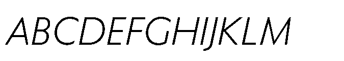 Equity Sans Italic Font UPPERCASE