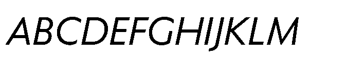 Equity Sans Medium Italic Font UPPERCASE