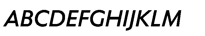 Equity Sans Semibold Italic Font UPPERCASE