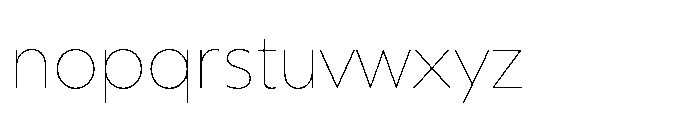 Equity Sans Thin Font LOWERCASE