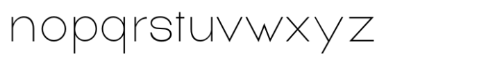 Equivalent Thin Font LOWERCASE