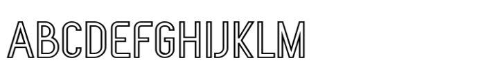 Equivolition Outline Font UPPERCASE