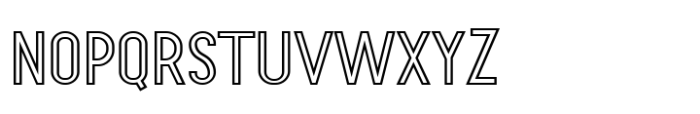 Equivolition Outline Font UPPERCASE
